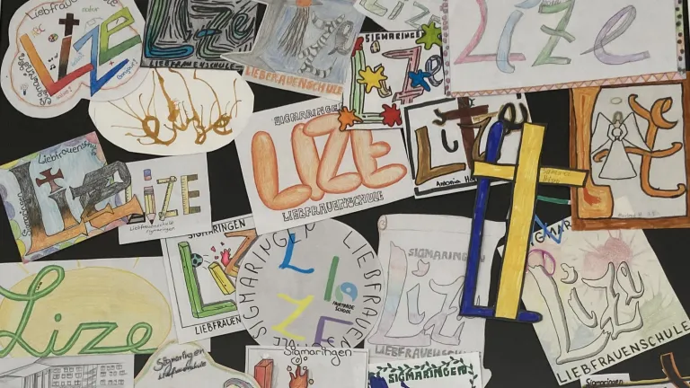 LIZE-Logo kunstvoll gestaltet