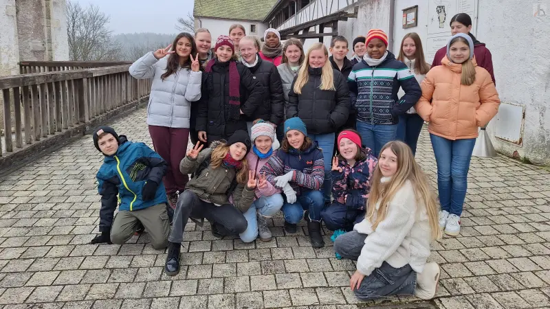 Die TeilnehmerInnen auf der Burg Wildenstein