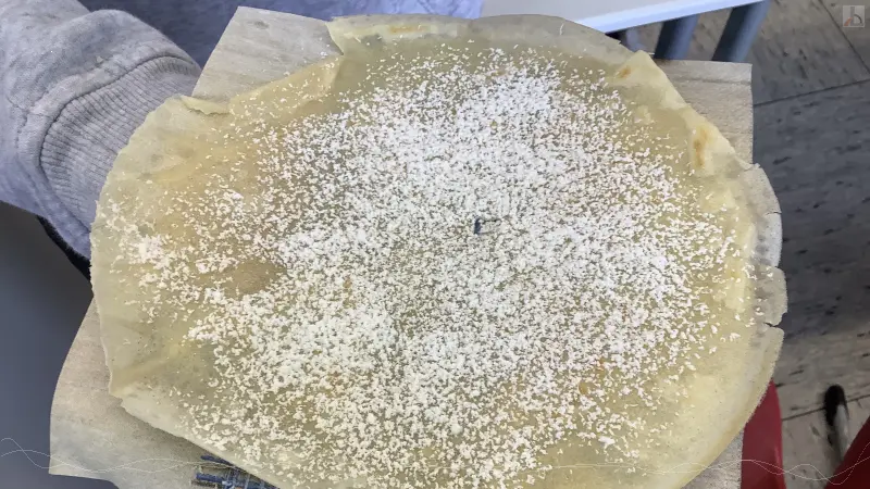 Crpe au sucre glace