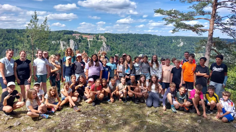 Gruppenbild hoch ber dem Donautal