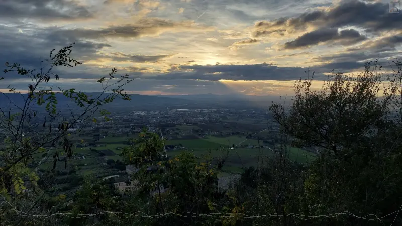 Sonnenuntergang bei Assisi