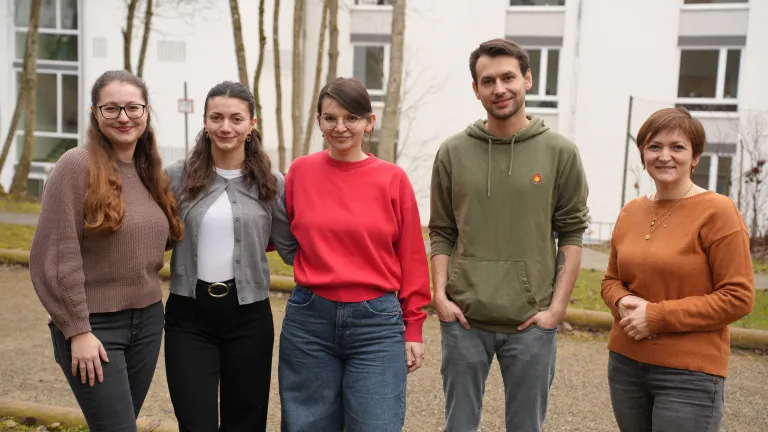 v.l.n.r. Nicole Gammel, Larissa Schnell, Alexandra Cornea, Patrick Nazarenus, Irina Charin