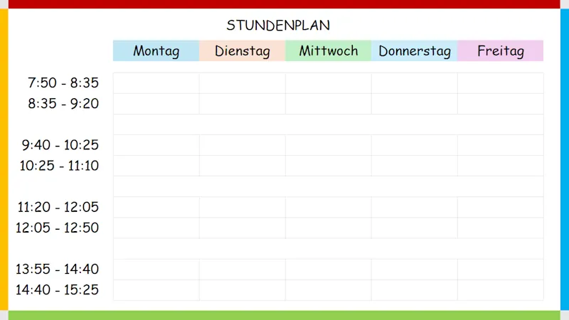 Stundenplan