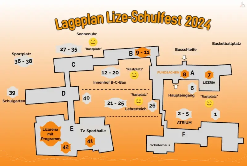 Lageplan Schulfest 2024