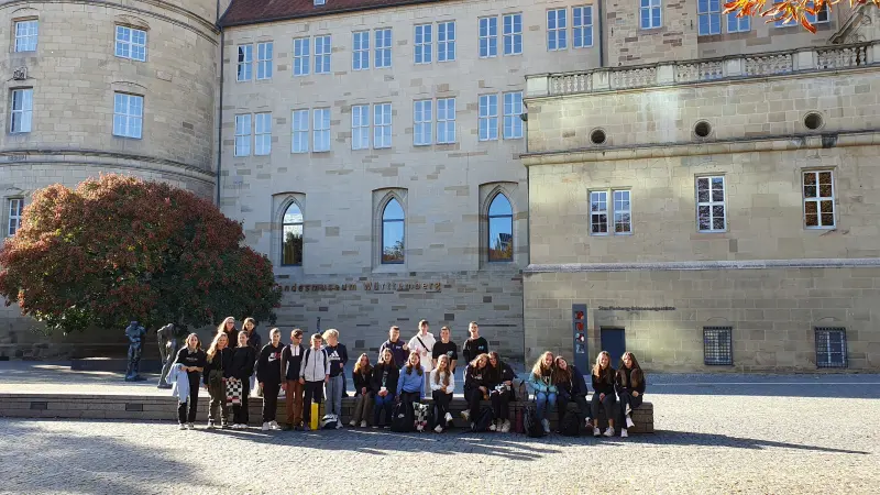 Schülergruppe in Stuttgart