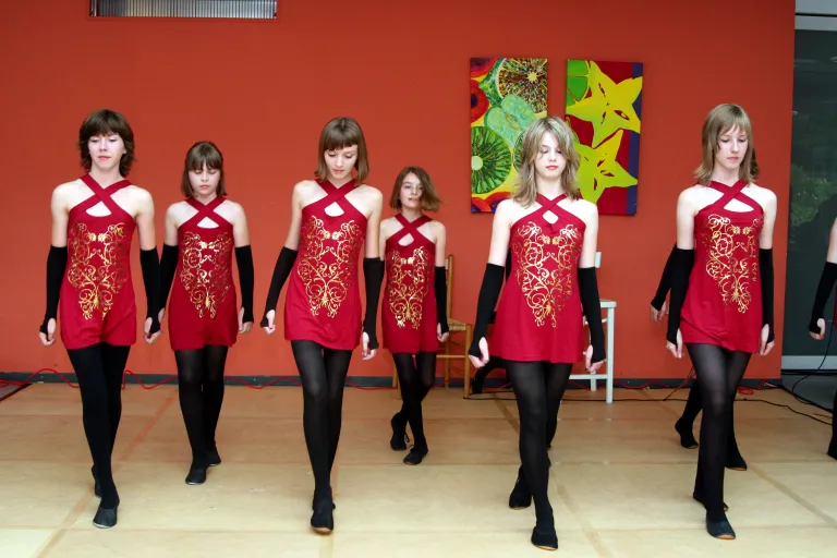 Tanzgruppe bei Auftritt