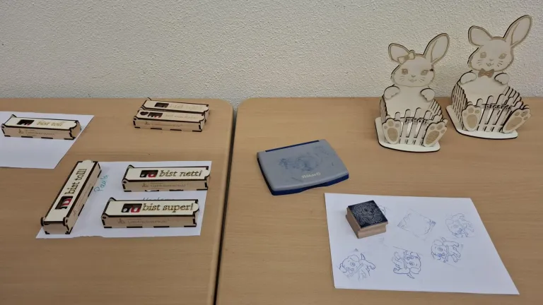 Mitmachtag Station Lasercutter / 3D-Druck