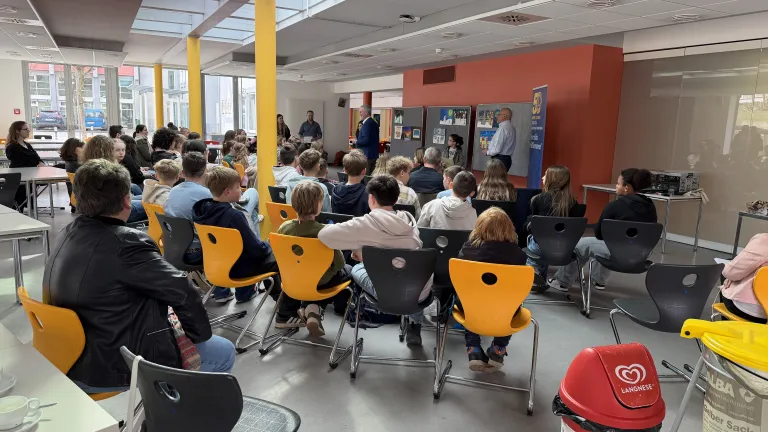 Bei der Preisverleihung in unserer Lizeria